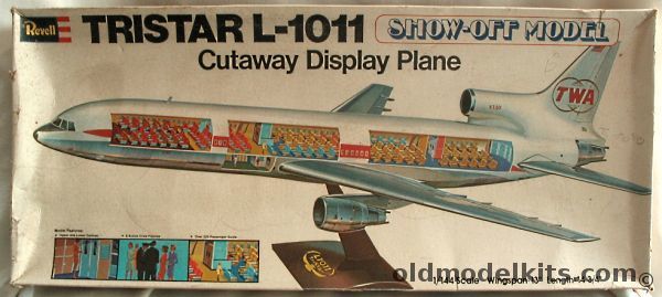 Revell 1/144 Show-Off TWA Lockheed L-1011 with Full Interior Detail - TWA Airlines, H196 plastic model kit